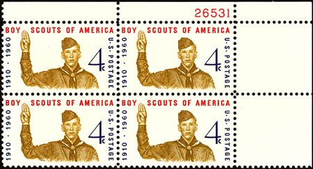 1960 Plate Blocks