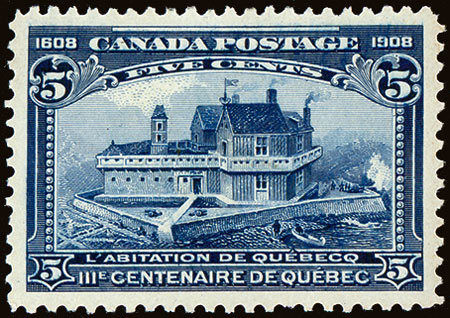 1908 Quebec Tercentenary #96-103