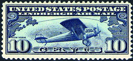 1927 Lindbergh's Trans-Atlantic Flight  #C10
