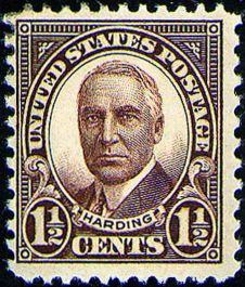 #684 - 1 1/2¢ Harding - brown Perf. 11x10 1/2