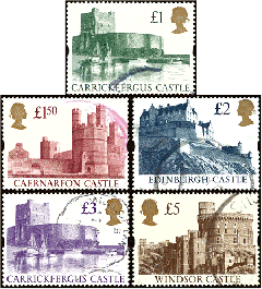 British Castles - 1992-1995 Complete Set of 5