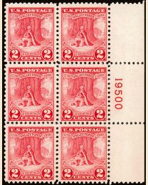 #645 - 2¢ Valley Forge: Plate Block