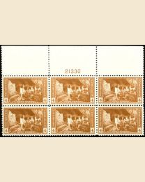 #743 - 4¢ Mesa Verde: Plate Block