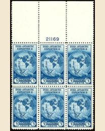 #753 - 3¢ Byrd Expedition: Plate Block