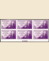 #754 - 3¢ Whistler's Mother: Plate Block