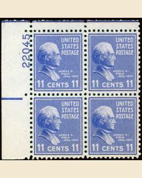 # 816 - 11¢ Polk: plate block