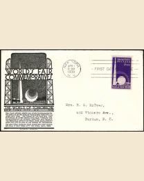 #853 - 3¢ NY World's Fair FDC