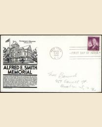 #937 - 3¢ Alfred E. Smith FDC