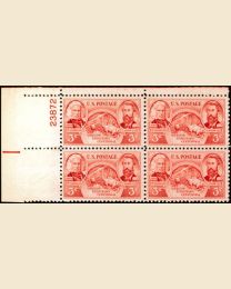 # 964 - 3¢ Oregon Territory: plate block