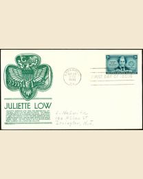 #974 - 3¢ Juliette Low FDC