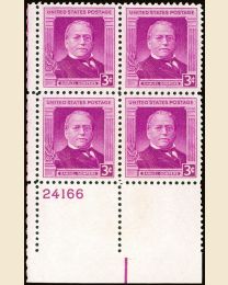 # 988 - 3¢ Samuel Gompers: plate block