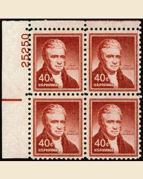 #1050 - 40¢ John Marshall: plate block