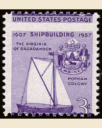 3¢ Shipbuilding Misperf