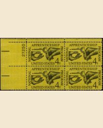 #1201 - 4¢ Apprenticeship Program Plate Block