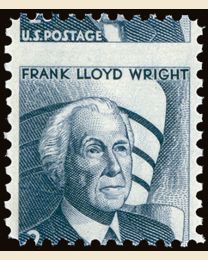 US #1280 2¢ Frank Lloyd Wright Misperf