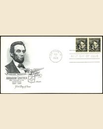 #1282 - 4¢ Abraham Lincoln: FDC
