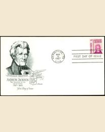 #1286 - 10¢ Andrew Jackson: FDC