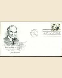 #1286A- 12¢ Henry Ford: FDC