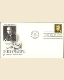 #1289 - 20¢ George C. Marshall: FDC