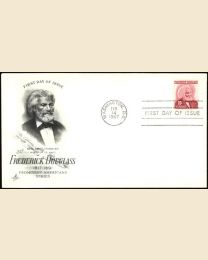 #1290 - 25¢ Frederick Douglass: FDC