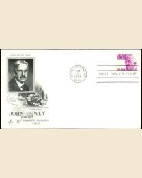 #1291 - 30¢ John Dewey: FDC