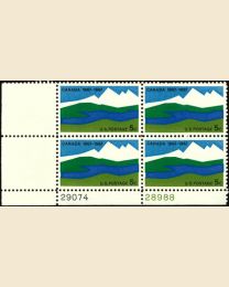 #1324- 5¢ Canada Centenary Plate Block