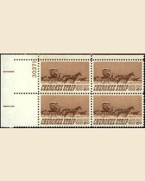 #1360- 6¢ Cherokee Strip Plate Block