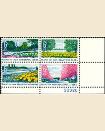#1365S- 6¢ Beautification Plate Block