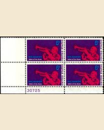 #1372- 6¢ W.C. Handy Musician Plate Block