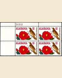 #1375- 6¢ Alabama Statehood Plate Block