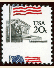 20¢ Flag Under The Supreme Court