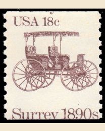 US #1907 Mis-Cut Error resulting in "Surrey 1890s" appearing at the bottom