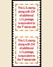 US #2521a Make Up Rate