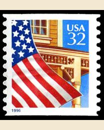 #3133 - 32¢ Flag over Porch