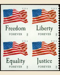 #4645S- (45¢) Four Flags booklet