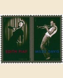 #4692S- (45¢) Edith Piaf & Miles Davis