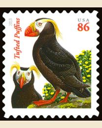 #4737A- 86¢ Tufted Puffins