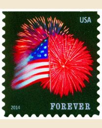 #4855 - (49¢) Ft. McHenry Flag & Fireworks