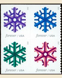 #5031S- (49¢) Geometric Snowflakes