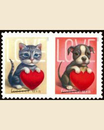 #5745S- Love - Puppy & Kitten