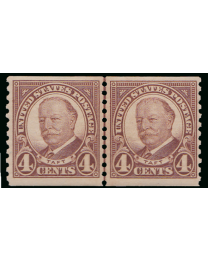 4¢ Taft Line Pair