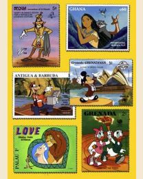 100 Disney Stamps