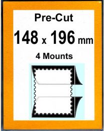 Pre-cut Mounts 148 x 196 mm  (stamp w x h)