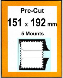 Pre-cut Mounts 151 x 192 mm  (stamp w x h)