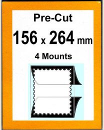 Pre-cut Mounts 156 x 264 mm  (stamp w x h)