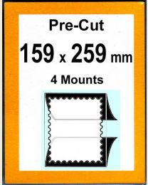 Pre-cut Mounts 159 x 259 mm  (stamp w x h)