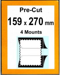 Pre-cut Mounts 159 x 270 mm  (stamp w x h)