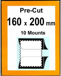 Pre-cut Mounts 160 x 200 mm  (stamp w x h)