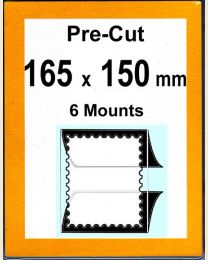 Pre-cut Mounts 165 x 150 mm  (stamp w x h)