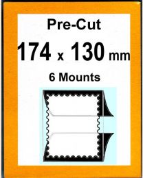 Pre-cut Mounts 174 x 130 mm  (stamp w x h)